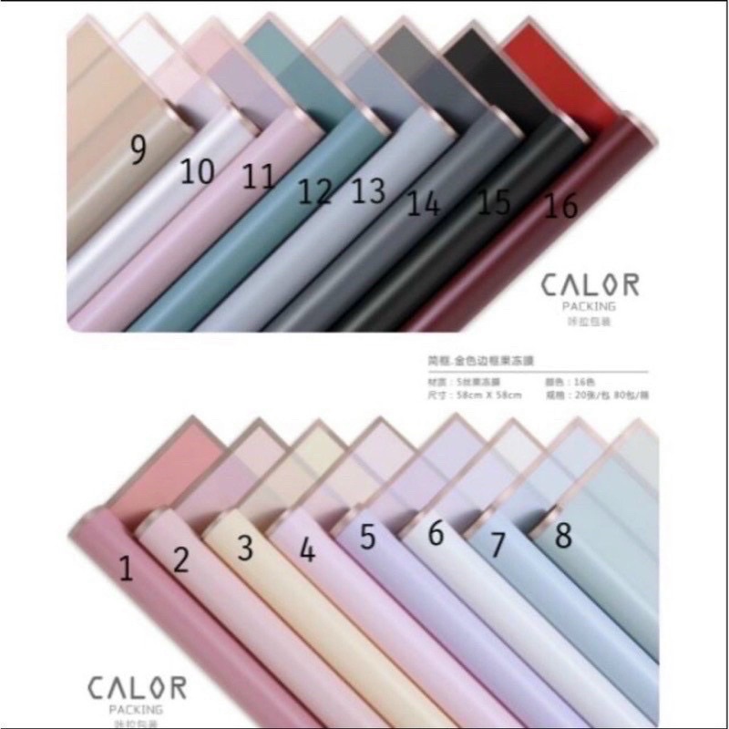 Giấy gói hoa một mầu trơn