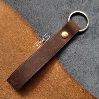 [Da Bò Thật 100%] Móc khóa da thật, Móc khóa da handmade