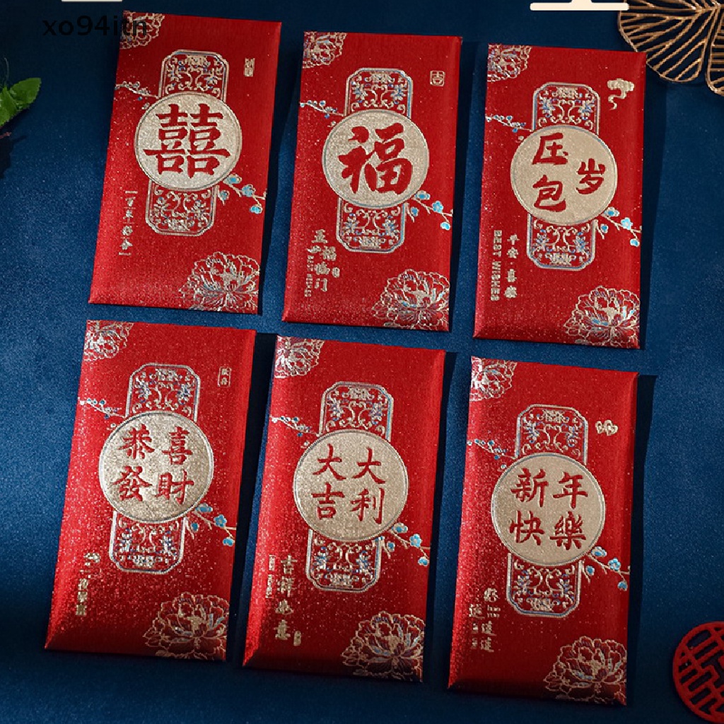 Set 6 Bao Lì Xì Mừng Năm Mới 2023 Phong Cách Trung Hoa