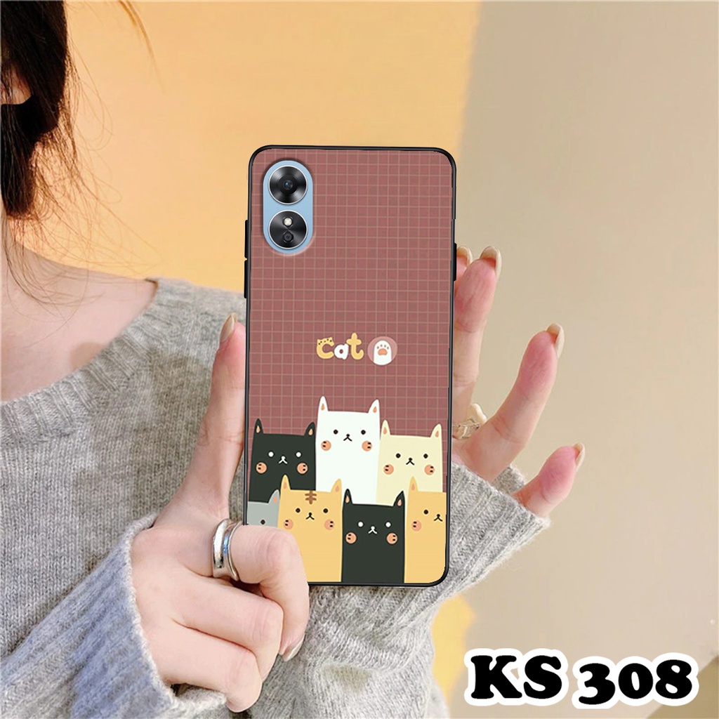 Ốp lưng Oppo A17 - A17k in hình LoveCat - Chất liệu TPU cao cấp