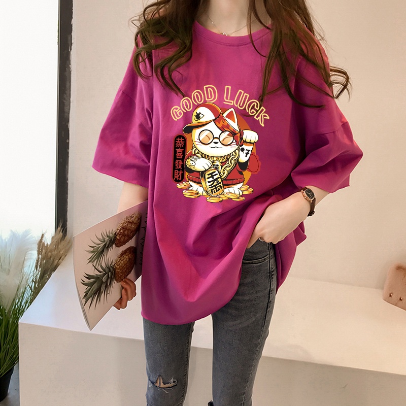NRVP Áo Thun Unisex / Áo Thun Rộng Tay Ngắn In Hình Thỏ Năm Mới 2023 CNY / Trung Hoa
