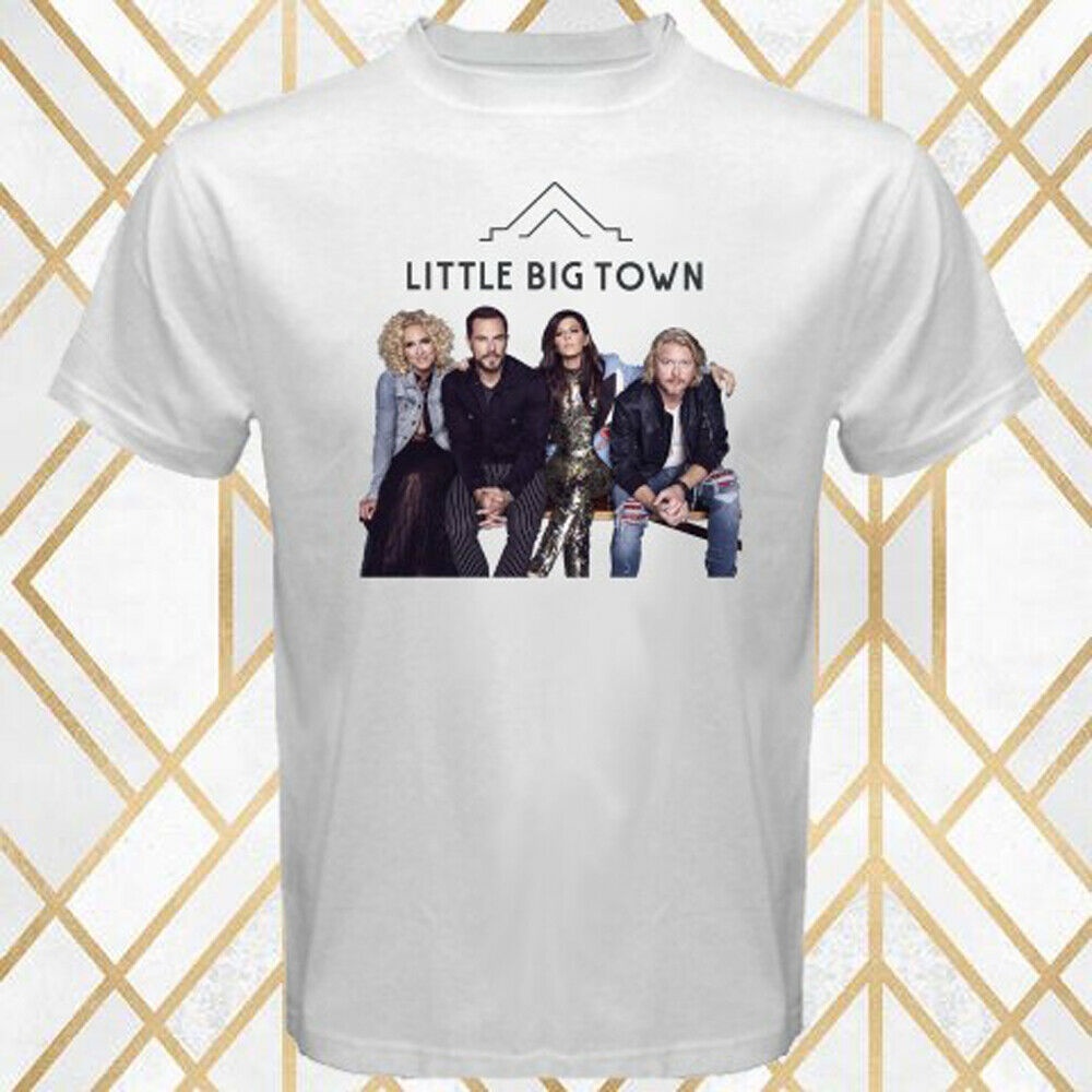 Áo Thun Thể Thao Chất Liệu 100% Cotton In Logo Nhóm Nhạc Little Town Staff Tour Thời Trang Cho Nam QiuY5 [Hàng Có Sẵn XS-6XL]