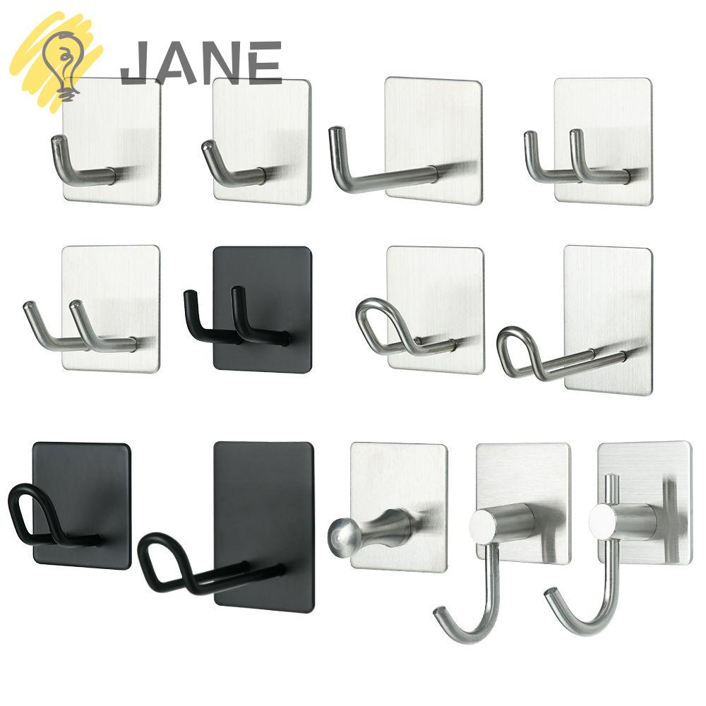 Móc Treo Đồ Dán Tường Bằng Thép Không Gỉ Tiện Dụng Cho Nhà Bếp / Phòng Tắm Giá Đỡ