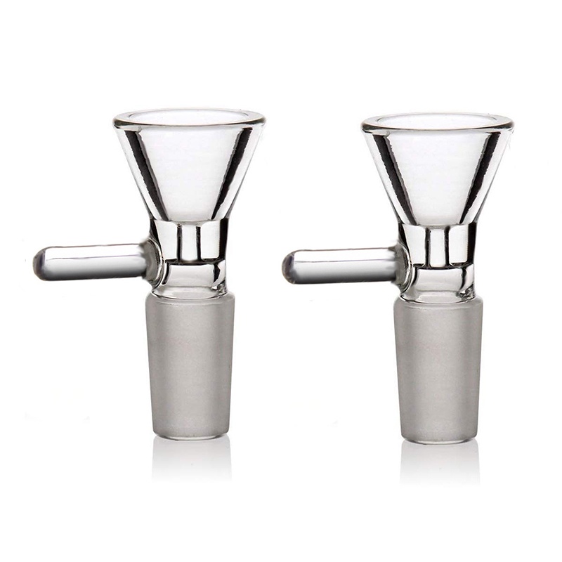 Giao diện côn 2 miếng phễu thủy tinh trong suốt 10mm14mm18mm