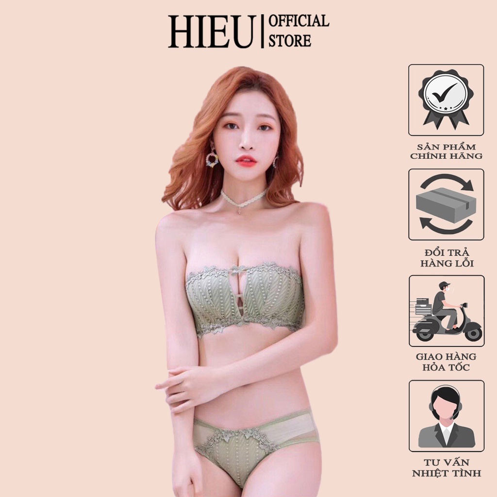 Áo Lót Nữ Nâng Ngực Đệm Su Mút Mỏng Không Gọng 2 Dây Cài Sau Chống Tuột Hieu Store24h - 945