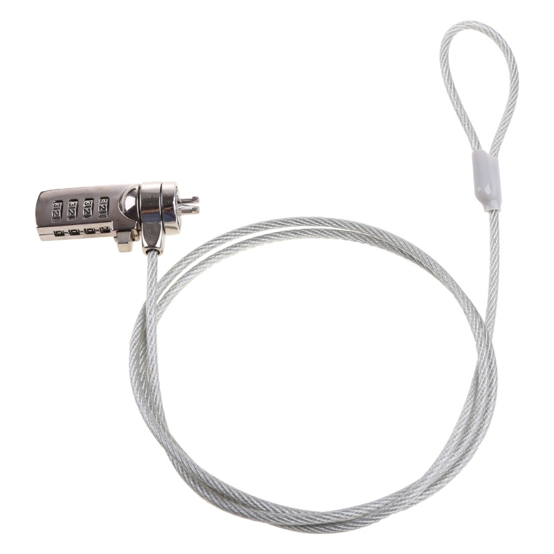 Dây Cáp Khóa Mật Khẩu 4 Số Chống Trộm Tiện Dụng Cho Laptop