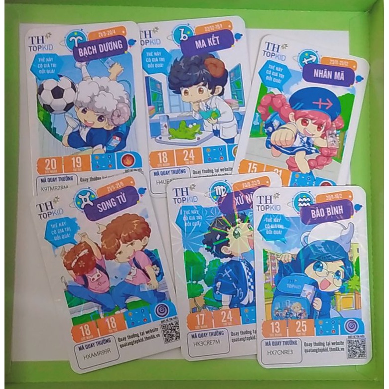 Thẻ th topkid phiên bản mới nhất của lớp học mật ngữ chòm sao