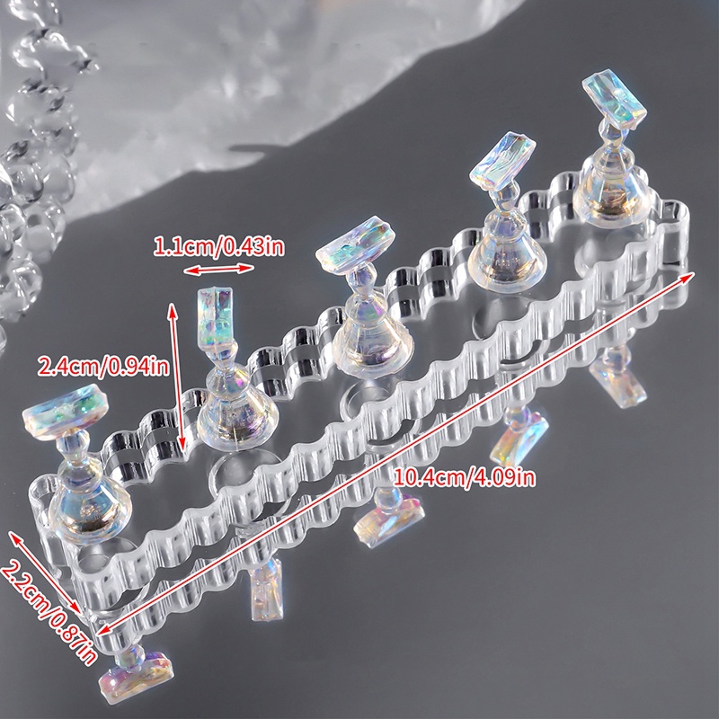 Giá Đỡ Móng Tay Giả Bằng Acrylic Dùng Trưng Bày Tiện Dụng