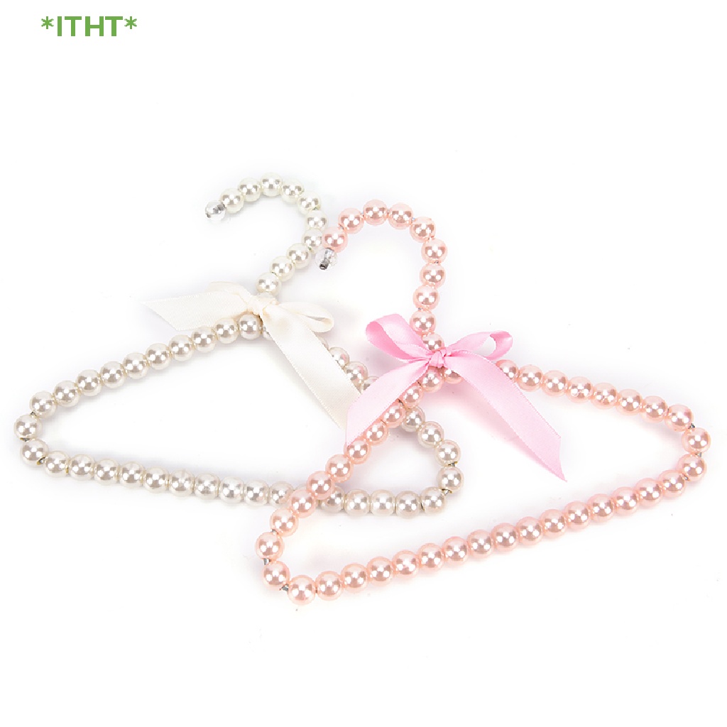 1 Móc Treo Quần Áo Hình Nơ Đính Ngọc Trai Thời Trang Cho Thú Cưng Mới