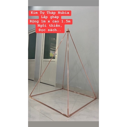Kim Tự Tháp Nubian 1mx1.5m, lắp ghép, nguyên liệu đồng đỏ nguyên chất.
