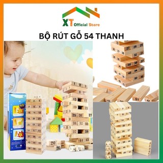 Bộ Chơi Rút Gỗ 54 Thanh Tăng Khả Năng Sáng Tạo Và Tư Duy Logic Trong Bé