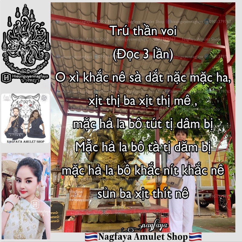 Mặt đeo Thần Voi Ganesha Thái Lan - Xi Mạ