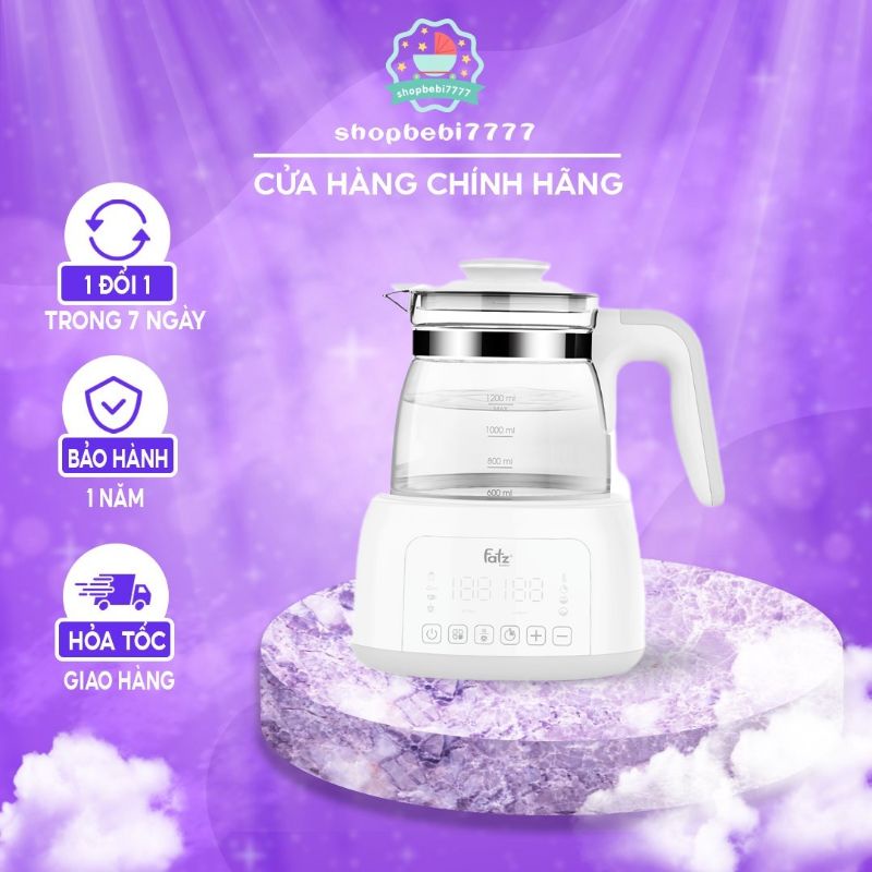 MÁY ĐUN NƯỚC VÀ HÂM NƯỚC PHA SỮA ĐIỆN TỬ QUICK 12 / QUICK 12 PLUS FATZBABY - FB3503BH - FB3504BH
