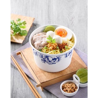 Thùng 500 Tô giấy hoa văn xanh 850ml ko nắp, thương hiệu Fest, hàng nhập khẩu Thái Lan