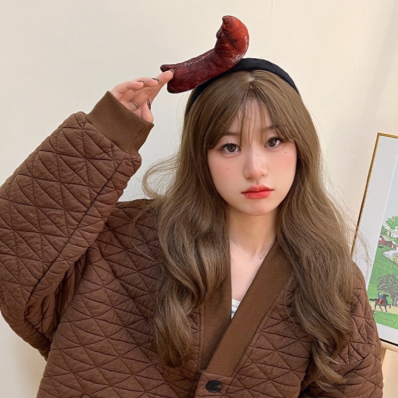 Bờm Cài Tóc Băng Đô Cute Ngộ Nghĩnh Vui Nhộn Hài Hước Hình Chân Giò, Cá Hồi