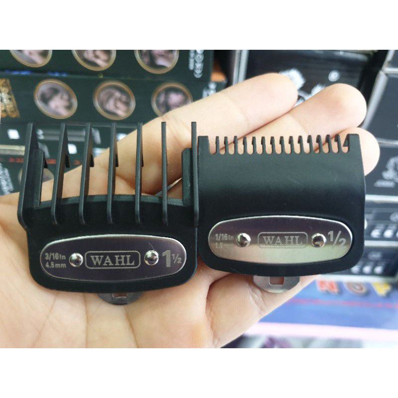 Cữ Tông Đơ Gá Thép 1.5mm Và 4.5mm. Bộ 2 Cữ Thép Wahl, USA Cao Cấp Cho Tông Đơ.
