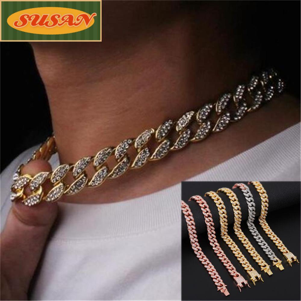 Vòng cổ Hip Hop Sáng Bóng Sang Trọng Cho Nam Và Nữ