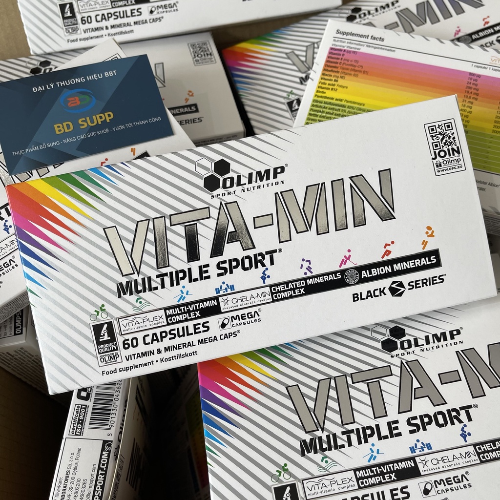 [Hàng BBT] VITA-MIN MULTIPLE SPORT 60 Viên Vitamin tổng hợp và khoáng chất - Hỗ trợ sức khoẻ cho đối tượng tập thể thao