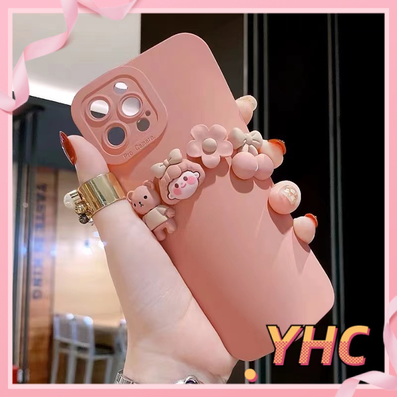 ốp iphone Hình Búp Bê Màu Hồng tương thích iPhone 6s 6splus 7 7plus 8 8plus X XS 11 12 Pro Max Plus Promax-026