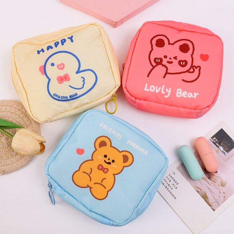 Túi Đựng Khăn Giấy / Chìa Khóa / Tiền Đa Năng Kiểu Dáng Hoạt Hình Dễ Thương Cho Nữ