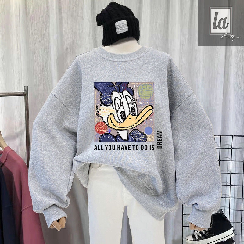 Sweater in hoạt hình vịt Daisy bigsize 50kg - 120kg