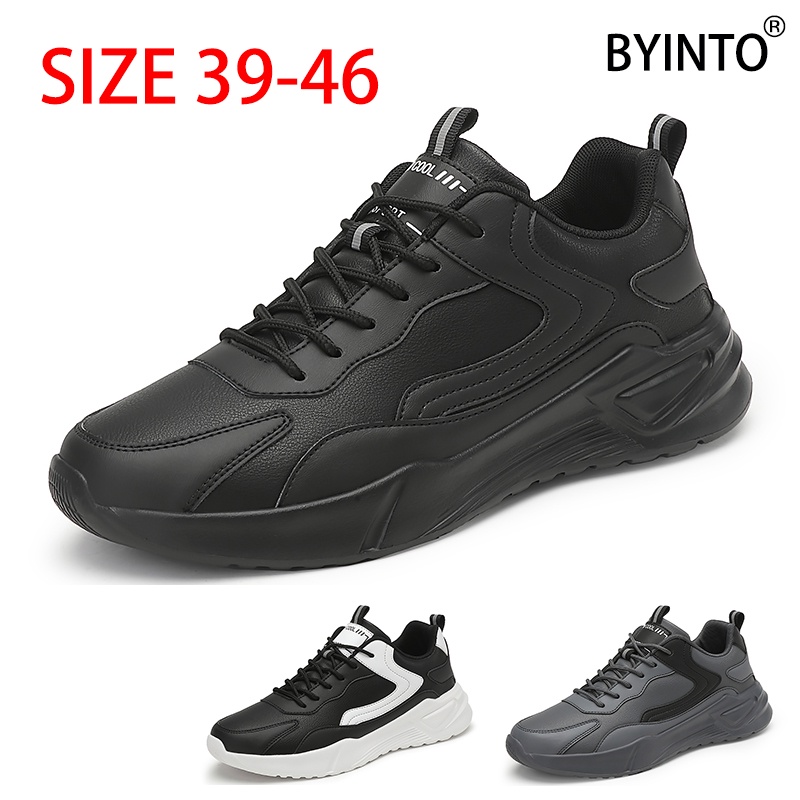 Giày Thể Thao Da Siêu Nhẹ Chống Trượt Chống Thấm Nước Size 39-46 Cho Nam