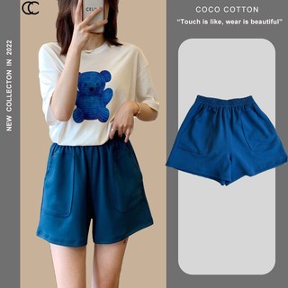 Quần đùi short nữ COCOCOTTON 100% cotton Cao Cấp phong cách hàn quốc cực COOL cực đẹp CC16