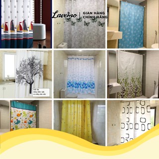 Rèm phòng tắm lavemo 100% vải polyester chống thấm nước rèm nhà tắm cao cấp họa tiết mẫu mới đẹp ht