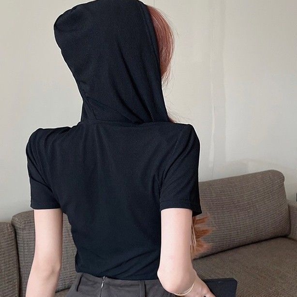 Áo thun nữ JSC ngắn tay cổ chữ V vạt chéo ngực lớn thời trang gợi cảm