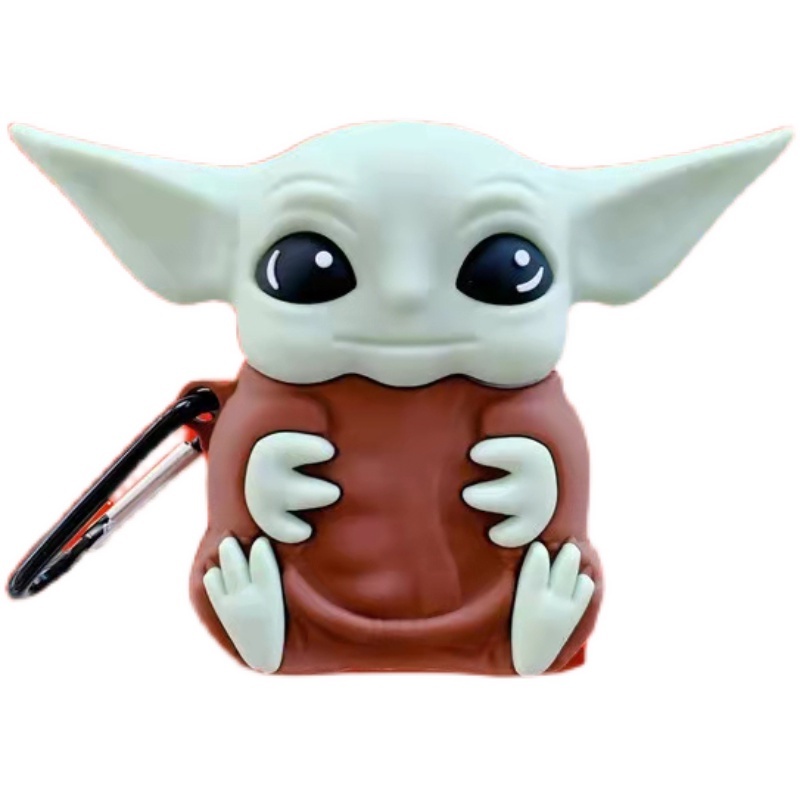 Vỏ Bảo Vệ Hộp Sạc Tai Nghe Airpods Pro 2 3 1 Bằng Silicon Họa Tiết Star Wars Baby Yoda Dễ Thương