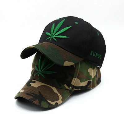 Mũ Lưỡi Trai Thêu Lá Phong Cách Hàn Quốc