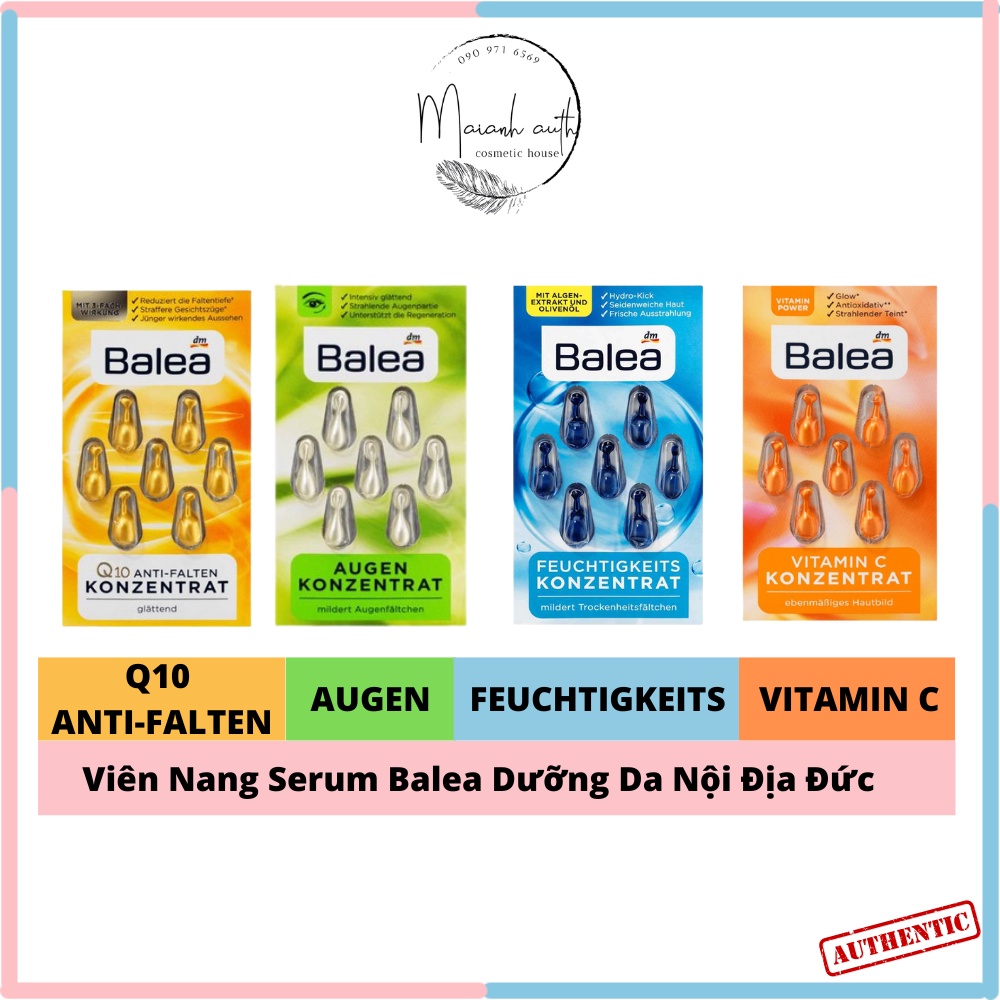 Viên nang Serum Balea dưỡng da chống lão hóa - nội địa Đức