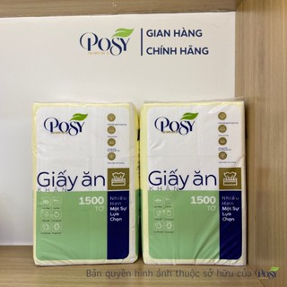 Giấy khăn ăn cao cấp POSY 1500 tờ 2 lớp siêu tiết kiệm NK15