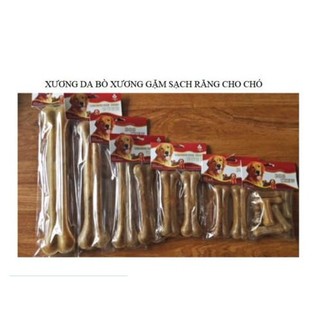 Đồ ăn vặt xương da bò dog chews xương canxi xương gặm sạch răng cho chó