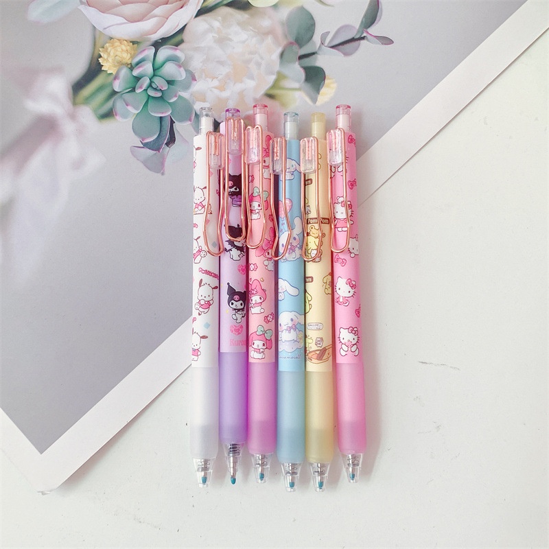 Bút Mực Gel Ngòi 0.38mm In Họa Tiết Hoạt Hình Siêu Dễ Thương Cho Học Sinh