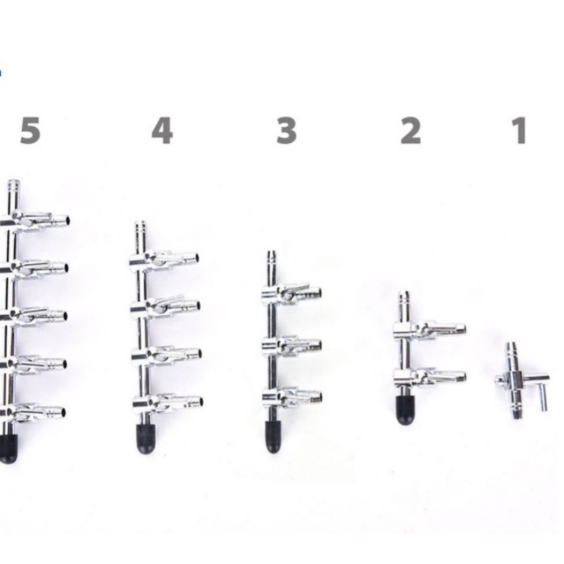 Van oxy Inox 1,2,3,4 5 đầu chia - Van Inox chia khí - Van Sủi oxy - Mr Fish