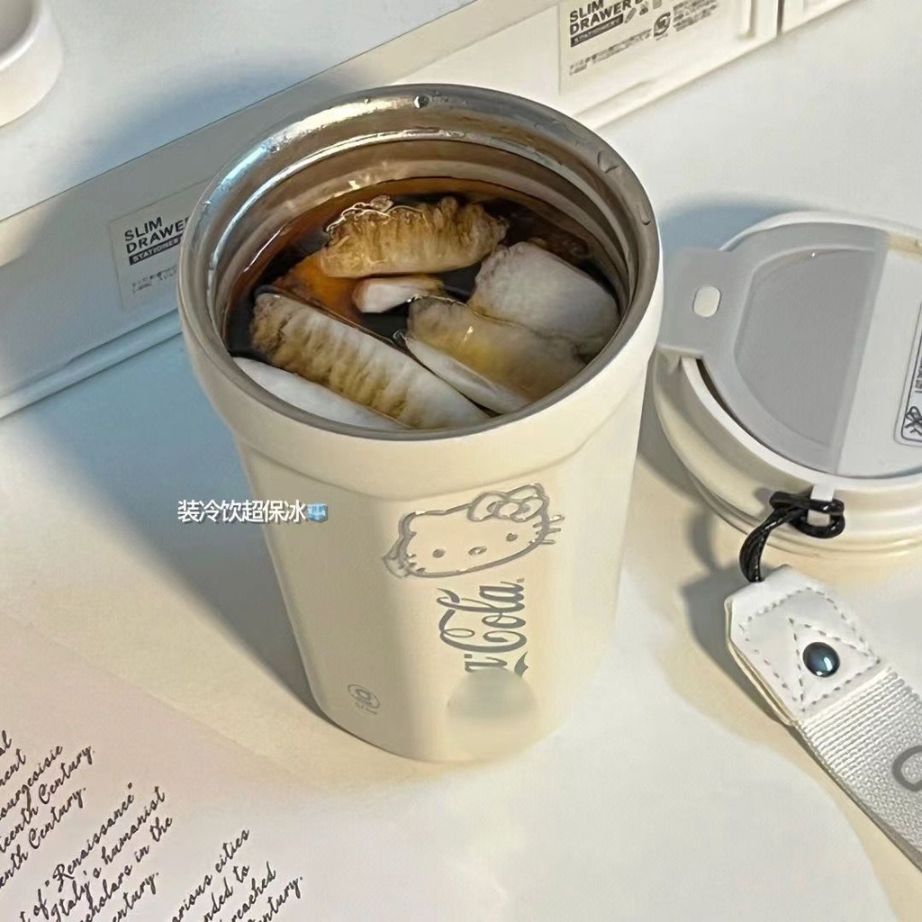 Bình Nước Giữ Nhiệt Bằng Thép Không Gỉ Hình hello kitty