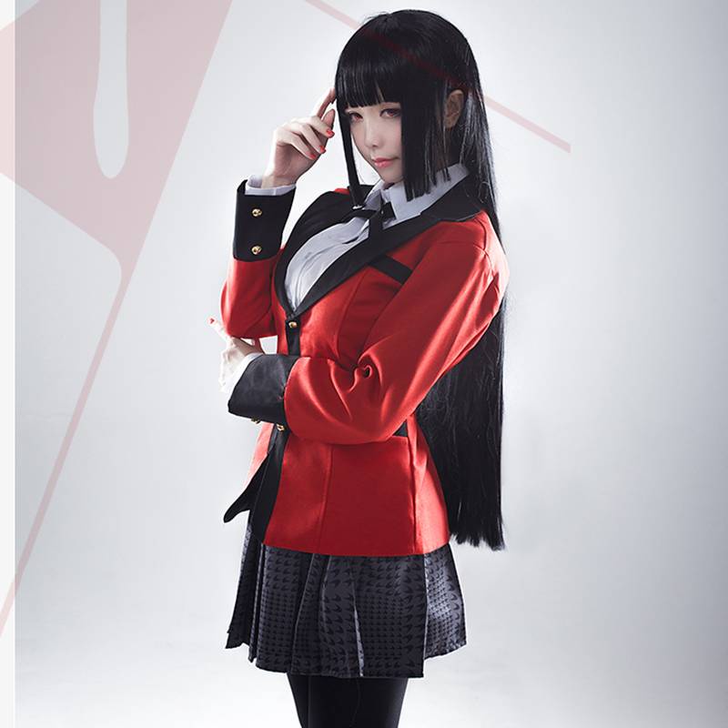 Adult Anime Kakegurui Cosplay Costume Jumpsuit Kakegurui Jabami Yumeko School Uniforms Dress Cosplay Costume Halloween
