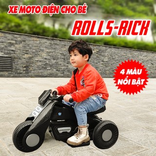 Xe MOTO điện cho bé ROLLS - RICK, xe máy điện cho trẻ Rolls rick - Bảo hành 6 tháng