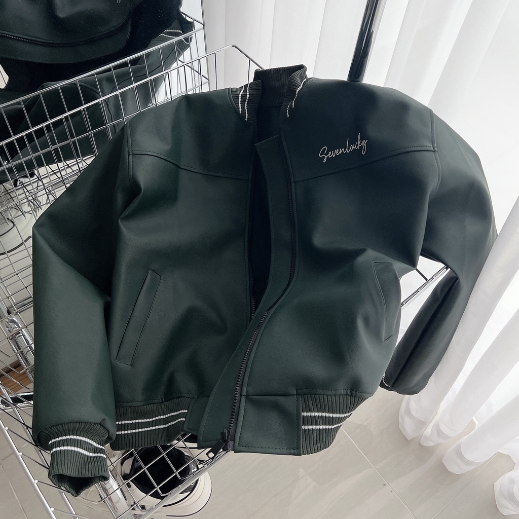 [sẵn]Áo khoác varsity jacket vải da dày min BABE (ảnh thật tại shop) TanaziCloset