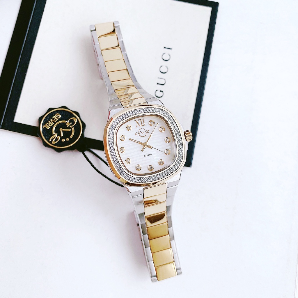 Đồng hồ nữ dây thép GV2 By Gevril Potente Diamond 18203