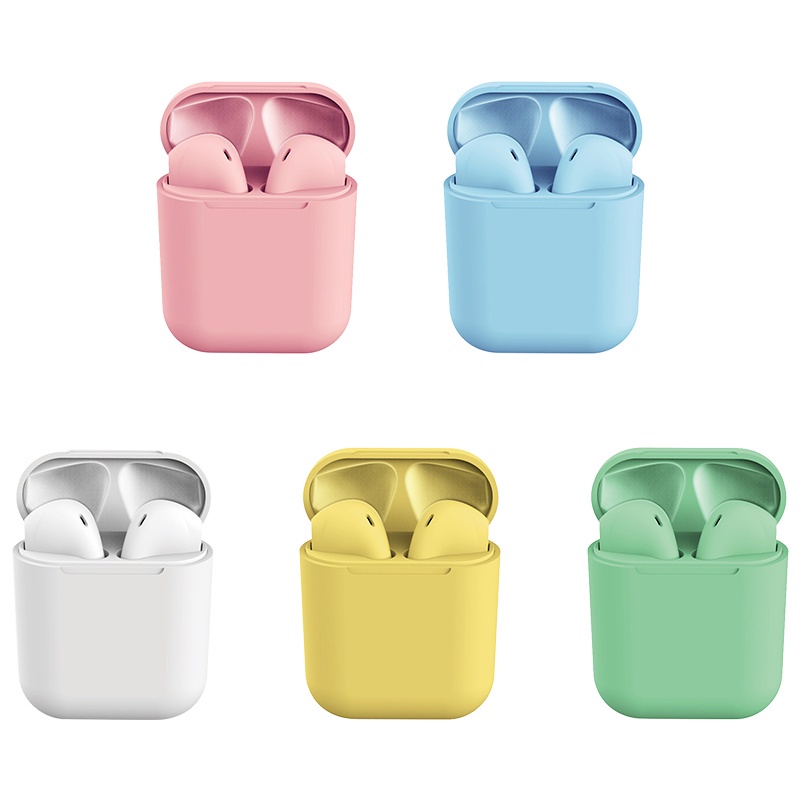 Tai Nghe Bluetooth Không Dây TWS 12 Màu Kèm Hộp Sạc