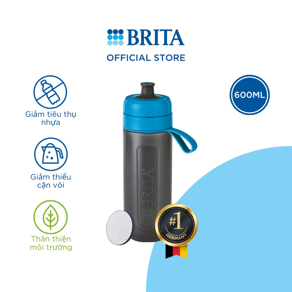 Bình lọc nước BRITA Active - 600ml (có sẵn 1 đĩa lọc Microdisc)