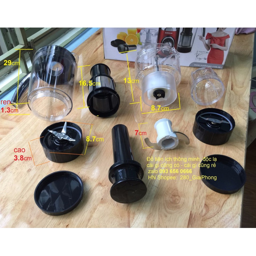Phụ kiện Máy xay sinh tố Sunhouse SHD5323 / SHD5325 / SHD5329 / SHD5322 / SHD5328 / SHD5321