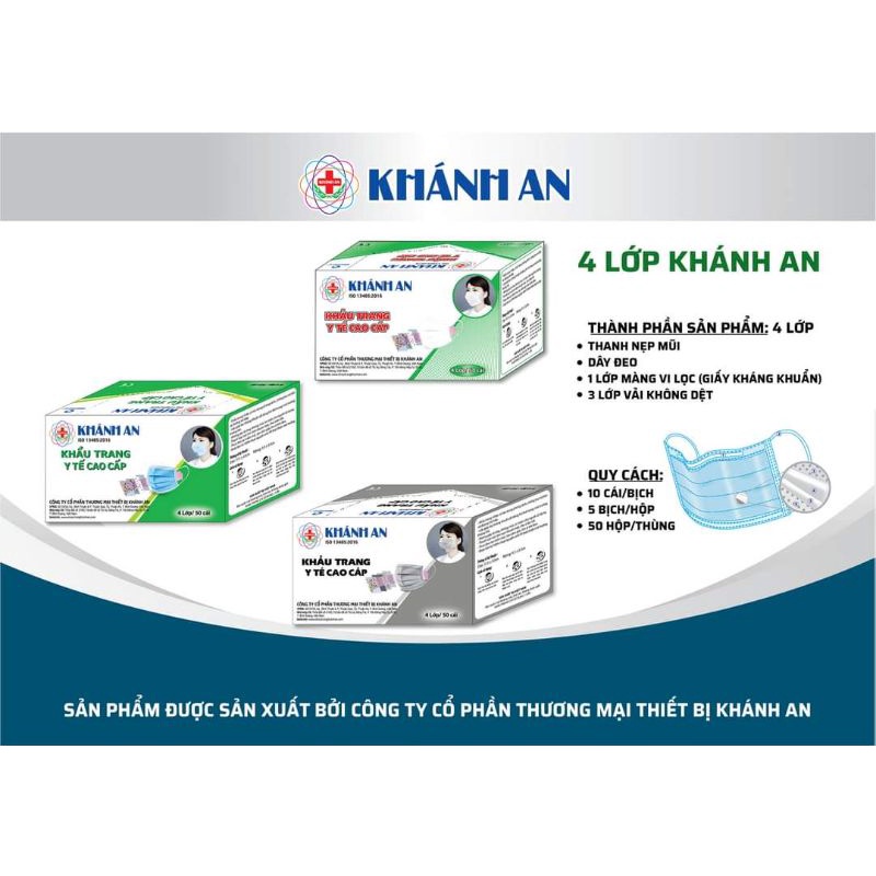 Sỉ 10 Hộp Khẩu Trang Khánh An