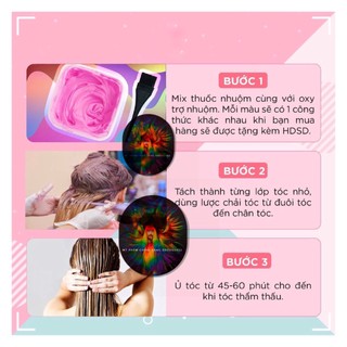 [Màu Nâu Khói] Combo Thuốc Nhuộm Tóc Cao Cấp + Oxy + Bột Tẩy