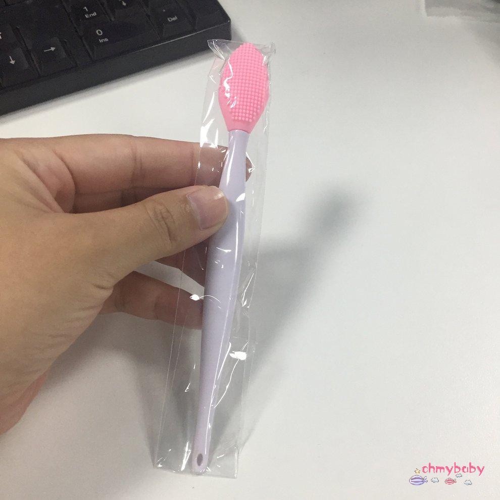 Bàn chải làm sạch mặt bằng silicon Máy tẩy tế bào chết mũi hiệu quả Loại bỏ mụn đầu đen Mềm mại sâu mát xa [O/16]