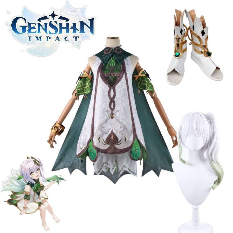 Genshin Giày Bốt Da pu Cổ Thấp Hóa Trang nahida Tác Động Cao Chất Lượng Cho Nữ