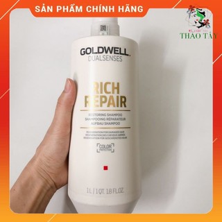 Dầu gội phục hồi Goldwell Rich Repair cho tóc khô hư tổn 1000ml (ĐỨC)-Chai