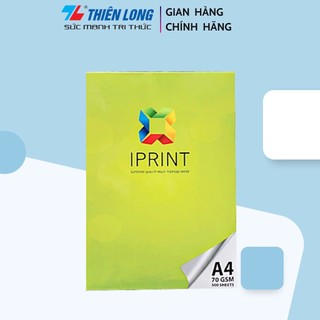 Giấy in A4 Iprint định lượng 70gsm - Tệp 500 tờ, chống tích điện, chống lóa